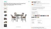 B9125 5-Piece Brown dining set