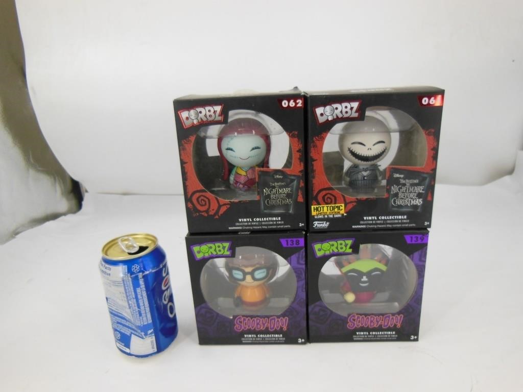 4 figurines Funko DORBZ