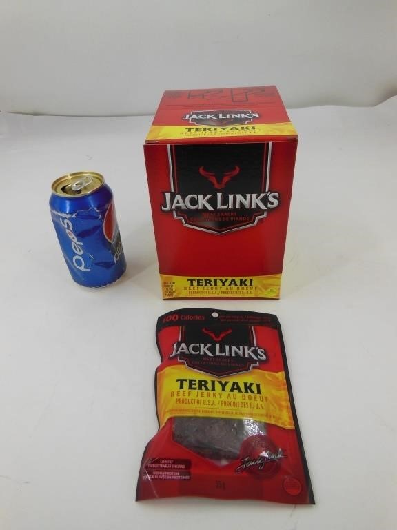 12 sacs de bœuf Jerky Jack Link's