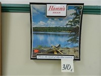 Hamm's Canoe Scene Sign