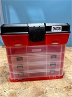 Stalwart craft container box w/three inserts