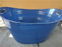 Blue Plastic Tube with Handles-10"x24"