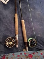 (2) fly fishing rods - Saga 690 graphite  & more