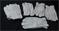 5 Pr. New Leather Work Gloves