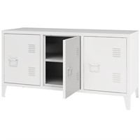 MIOCASA TV Stand Metal TV Table with Storage Steel