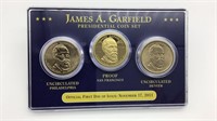 James A. Garfield Presidential Dollar Coin Set