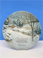 Merry Christmas Winterscene Series Collector Plate