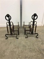 Vintage Cast Iron Fireplace Androids Lot of 2
