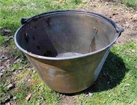 Large Brass Rustic  Pot