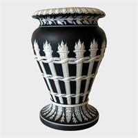 Wedgwood Black Jasperware "Torch Vase"
