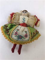 Small Handmade Folk Art Doll