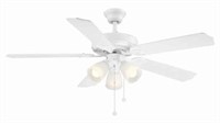 Brookhurst 52 In. Led Indoor White Ceiling Fan