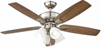 Devron Ii 52 In. Brushed Nickel Led Ceiling Fan