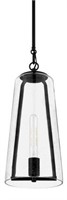 Desmond 60-watt 1-light Black Pendant