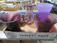 purple glassware