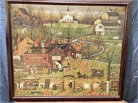 Fall Time Framed Puzzle