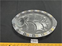 MCM Inland Glass Atomic Starburst Platter