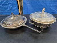 WM A. ROGERS Silver Plated Pan Set