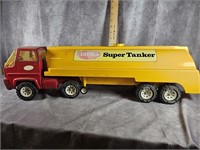 TONKA SUPER TANKER TRUCK AND TRAILER