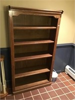 Oak bookcase 13x33x61