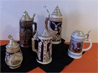 5 Collectible Steins