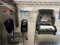 2 Soap Dispensers and Hand Towel Dispenser