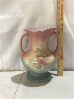 Hull Art Double Handle Magnolia Vase