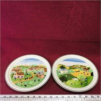 Pair Of Villeroy & Boch Decorative Plates