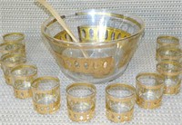 CULVER PUNCH BOWL SET