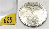 .999 silver one ounce round