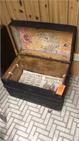 Antique camelback trunk