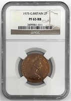1975 Great Britain 2 Pence NGC Certified Proof-65