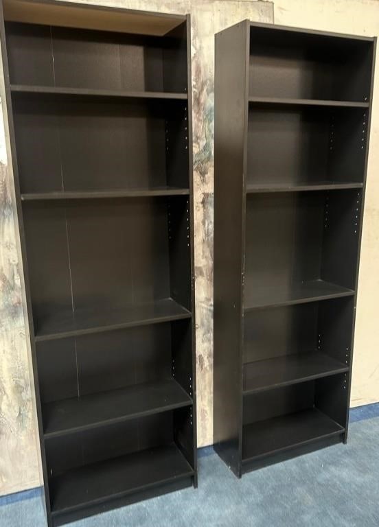 11 - LOT OF 2 BOOK CASES 71X24"