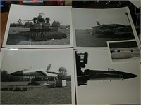 Five historical McDonald Douglas fighter jet