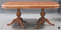 Wood Dining Table w/2 Leaves