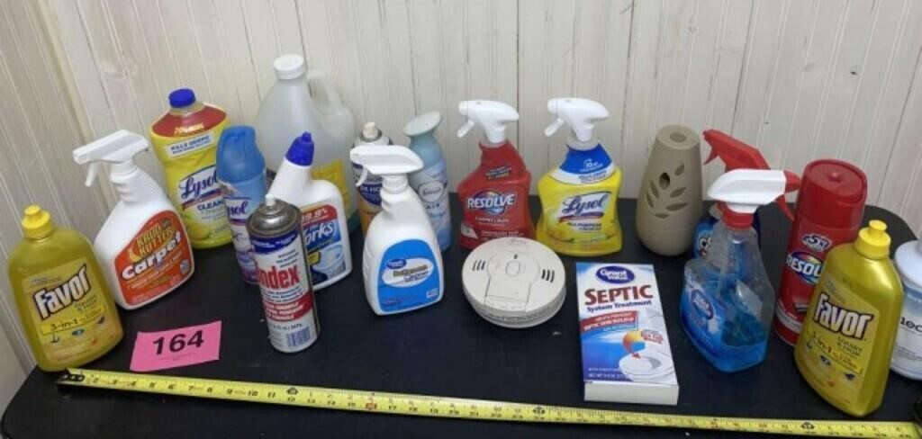 Miscellaneous Cleaners Including Lysol, Windex, &