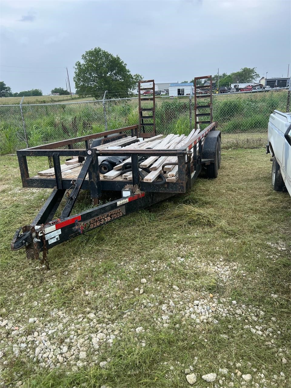 16' BLACK 2017 TEXAS PRIDE HD UTILITY TRAILER