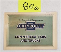 1923 Chevrolet Commercial Cars & Trucks Booklet