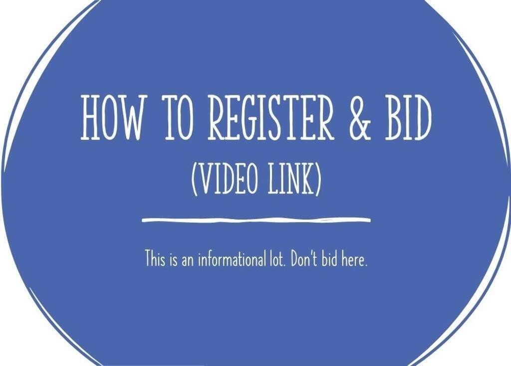 BIDDING INSTRUCTIONS: HOW TO REGISTER AND BID