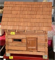 HAND CRAFTED LOG DOLL HOUSE