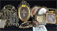 ASSORTED PICTURE FRAMES (SOME WITH PICTURES)