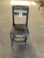 Antique school chair
