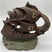 cast iron sailing ship doorstop