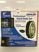 OSHLUN PROFESSIONAL STACK DADO SET 8" DIAMETER