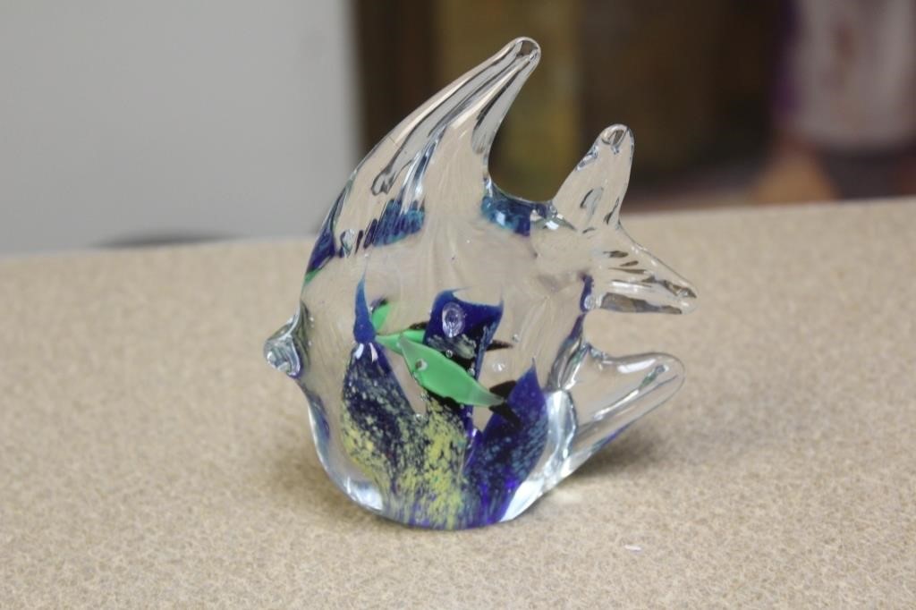 Art Glass Angel Fish