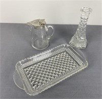 Vintage Wexford Glass; Crystal Syrup Pitcher