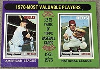 1975 Johnny Bench Boog Powell MVP-1970