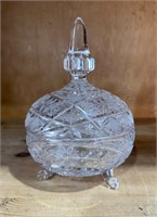 Crystal Lidded Candy Dish