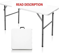 YDY+YQY Deluxe 4ft Folding Table Plastic Heavy Dut
