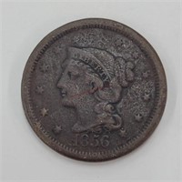 1856 Braided Hair Large Cent